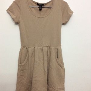 Forever 21 Tan Dress w/ Pockets